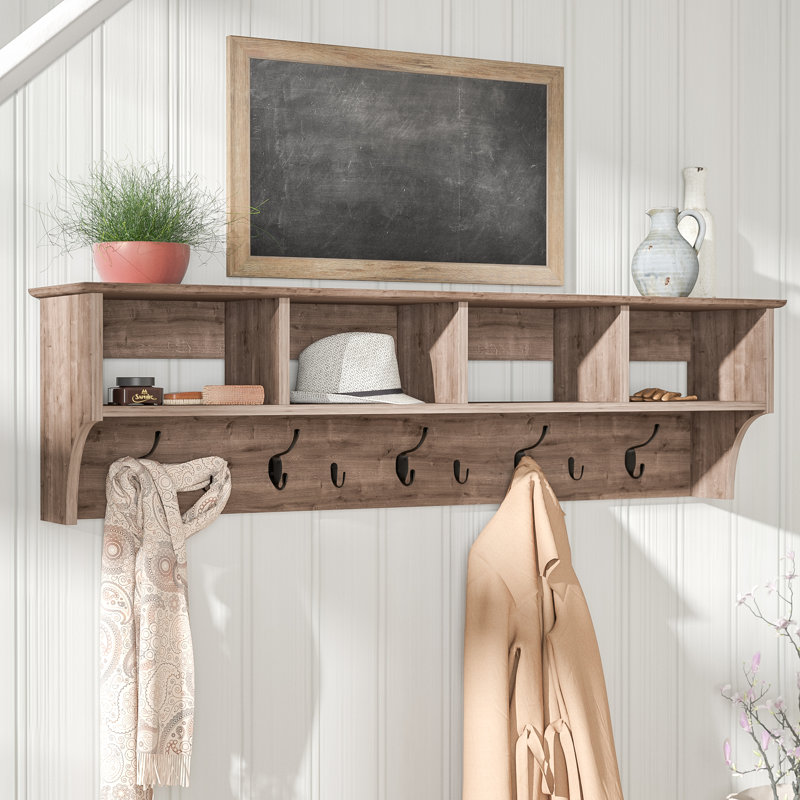 Laurel Foundry Modern Farmhouse Manzanola 60" Drifted Gray Wall Mounted